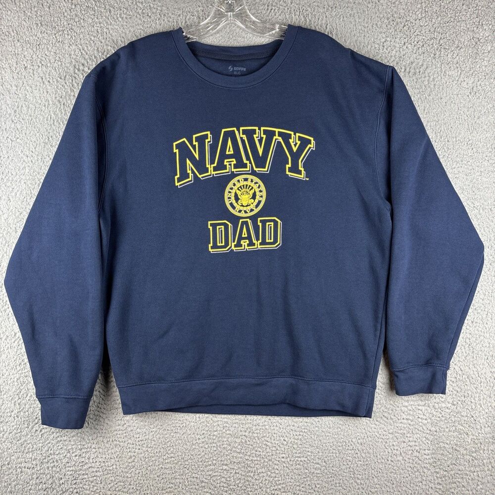 Navy Dad Sweatshirt Soffe Navy Blue Men’s Size XL